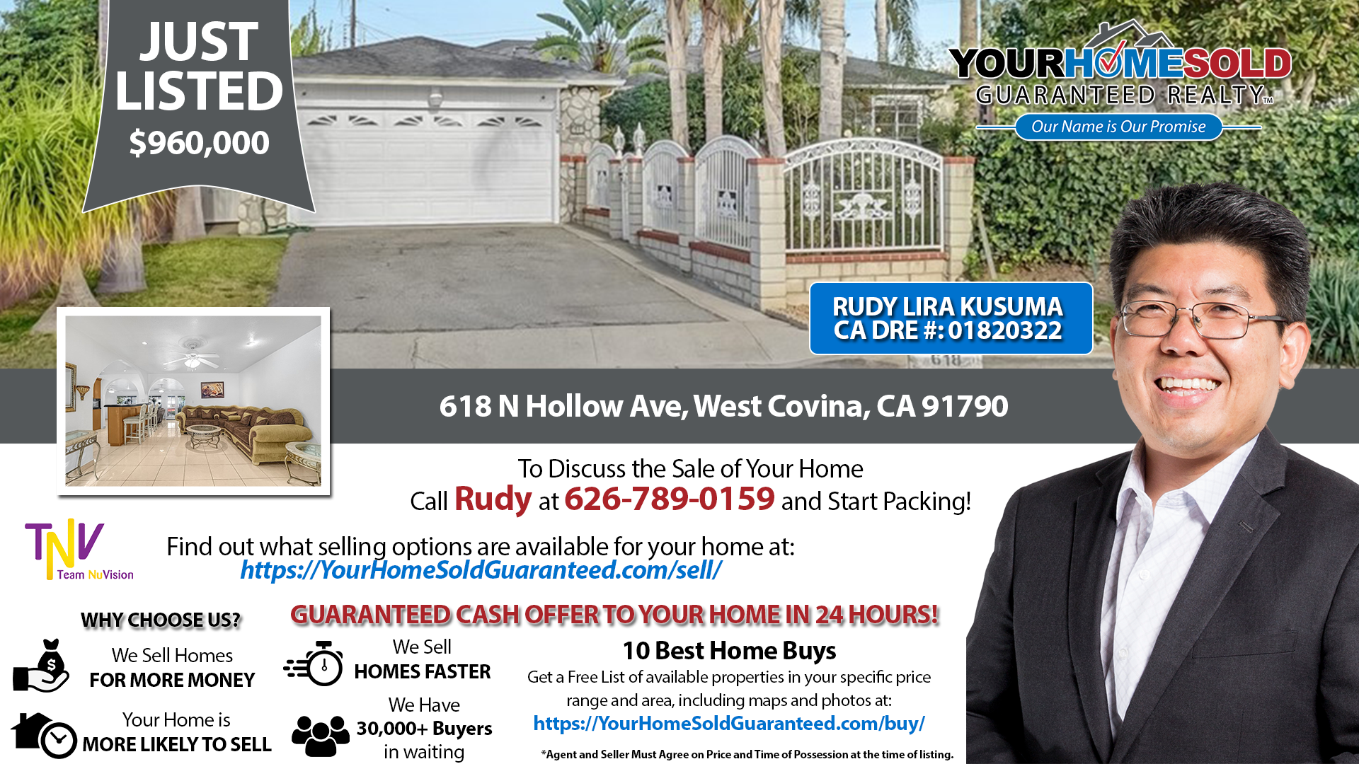 618 N Hollow Ave, West Covina, CA 91790 - Rudy Lira Kusuma | BUY THIS HOME, I'LL BUY YOURS!
