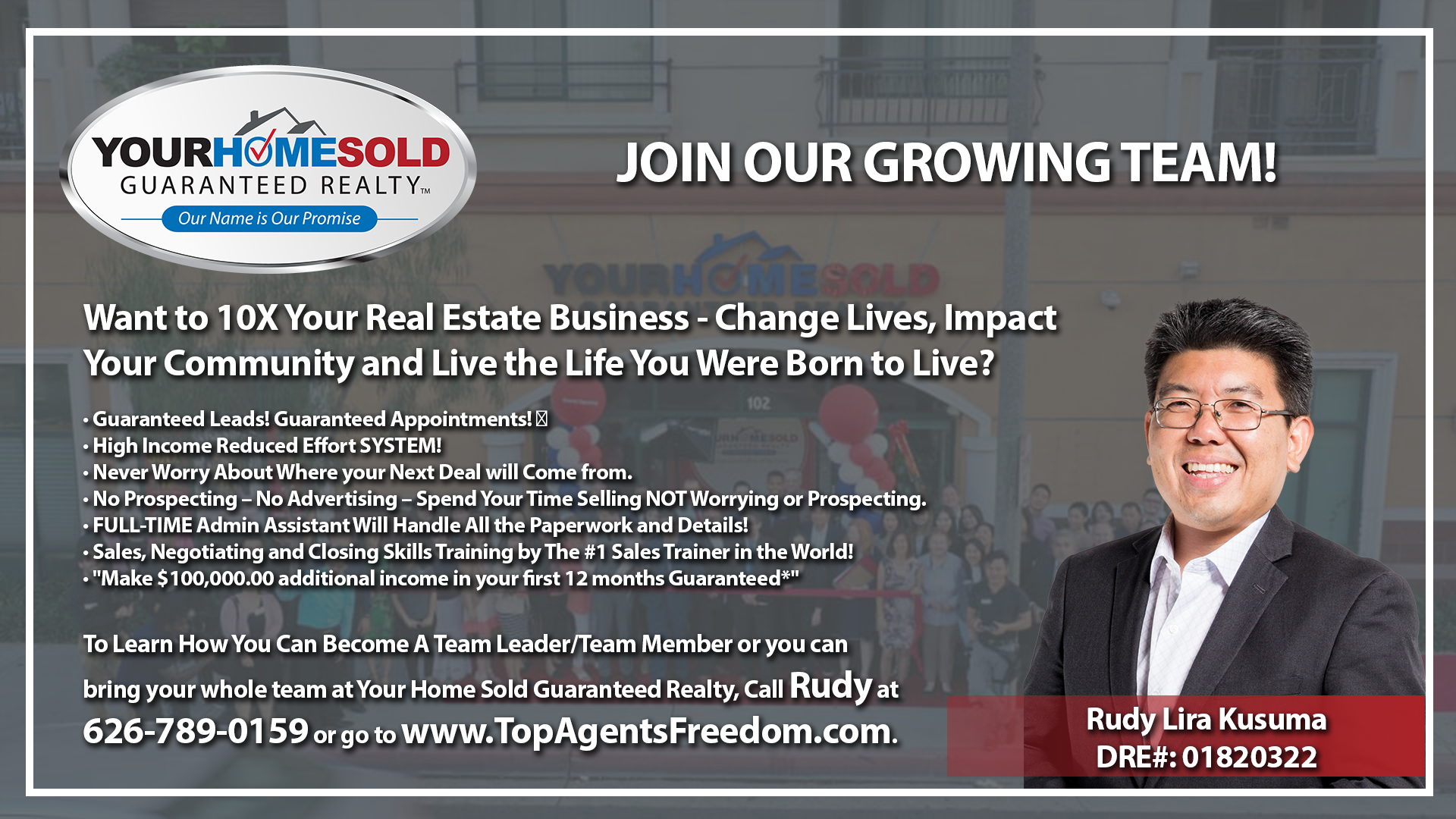 Want to 10X Your Real Estate Business - Change Lives, Impact Your Community and Live the Life You Were Born to Live?